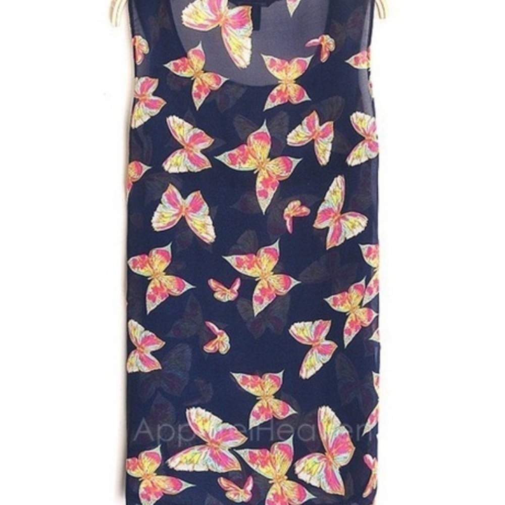✅HOST Pick✅ Butterfly Chiffon Top, Small - Picture 5 of 6